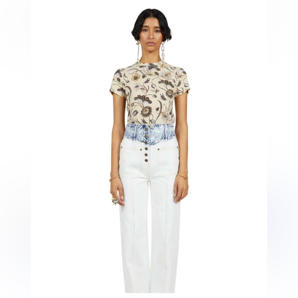 Ulla Johnson Estelle T-shirt - Lemon Balm Large
